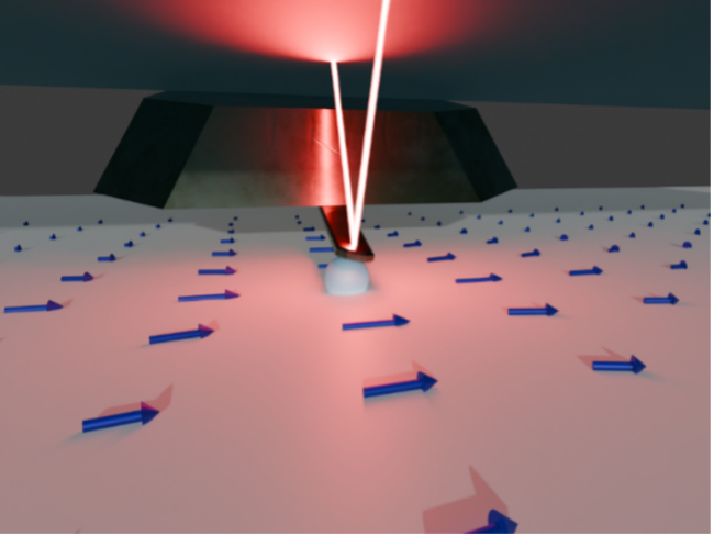 Enlarged view: Colloid probe